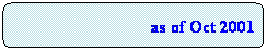 Rounded Rectangle: as of Oct 2001
